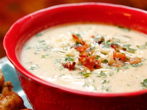 cheesy-cauliflower-soup-recipe-ree-drummond-food image