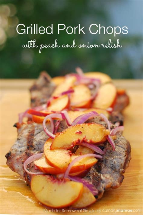 pork-chops-with-peach-and-onion-relish image