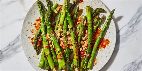 blistered-asparagus-with-coconut-peanut-relish image