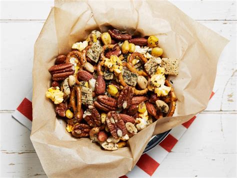 garlic-herb-mixed-nut-snack-mix-recipe-food-network image