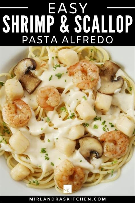 easy-shrimp-scallop-pasta-alfredo-mirlandras-kitchen image