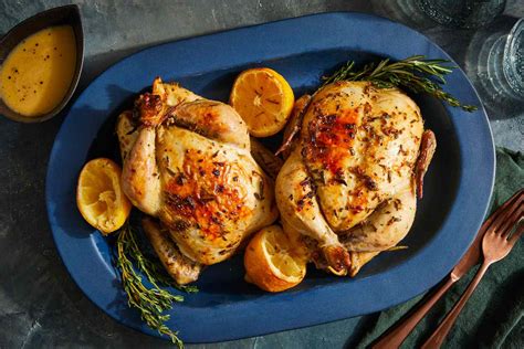 roasted-cornish-game-hens-recipe-food-wine image