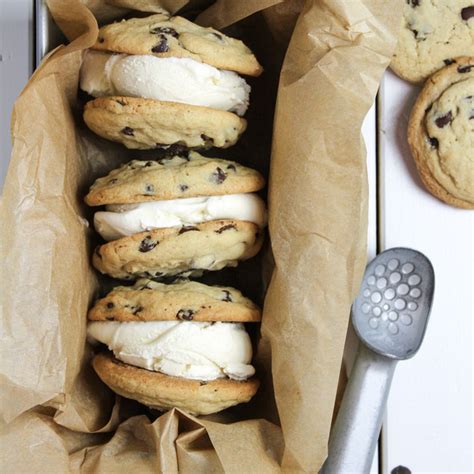 chocolate-chip-cookie-ice-cream-sandwiches-food52 image