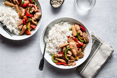 leftover-chicken-stir-fry-with-bell-peppers-the-spruce image