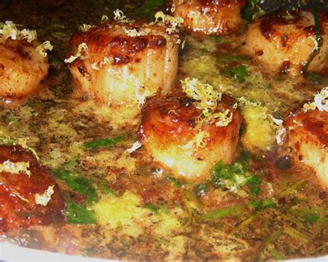 seared-scallops-with-herb-butter-sauce image