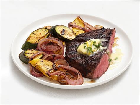 grilled-steak-and-vegetables-with-lemon-herb-butter image