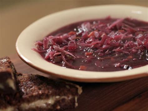 german-style-sweet-and-sour-red-cabbage-soup image