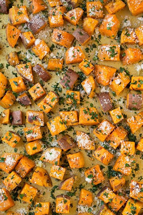 savory-roasted-sweet-potatoes-with-parmesan-garlic image