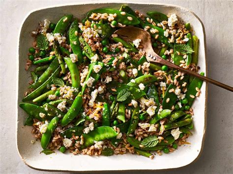 triple-pea-and-asparagus-salad-with-feta-mint-dressing image