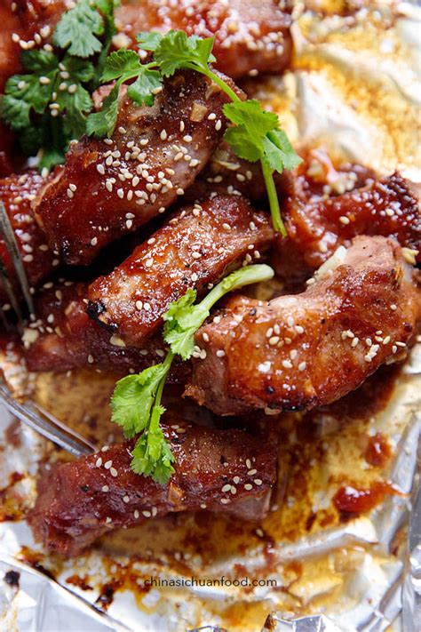 chinese-bbq-ribs-with-hoisin-sauce-china-sichuan image