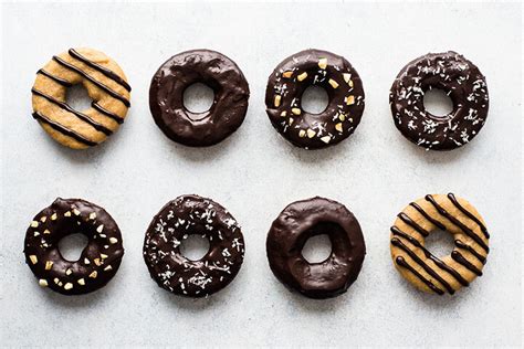 baked-spudnuts-with-chocolate-ganache-idaho image