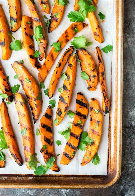 grilled-sweet-potato-fries-how-to-make-potato-wedges image