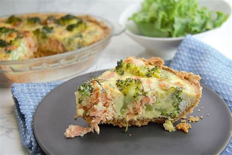 salmon-broccoli-quiche-divalicious image