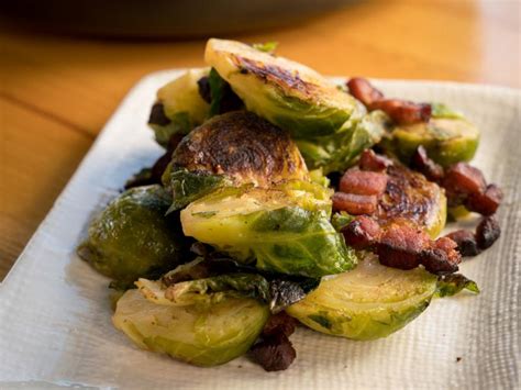 brussels-sprouts-with-bacon-recipe-marc-murphy-food image