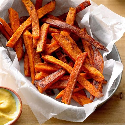 baked-sweet-potato-fries-recipe-how-to-make-it-taste image