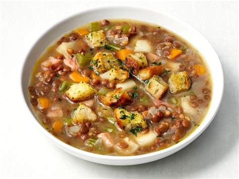 lentil-and-ham-soup-recipe-food-network-kitchen image