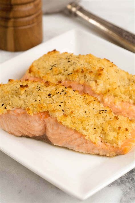 horseradish-and-crumb-crusted-salmon image