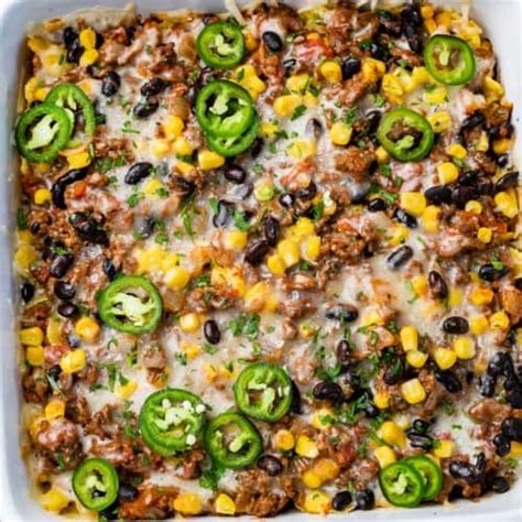 easy-taco-casserole-recipe-healthy-fitness-meals image