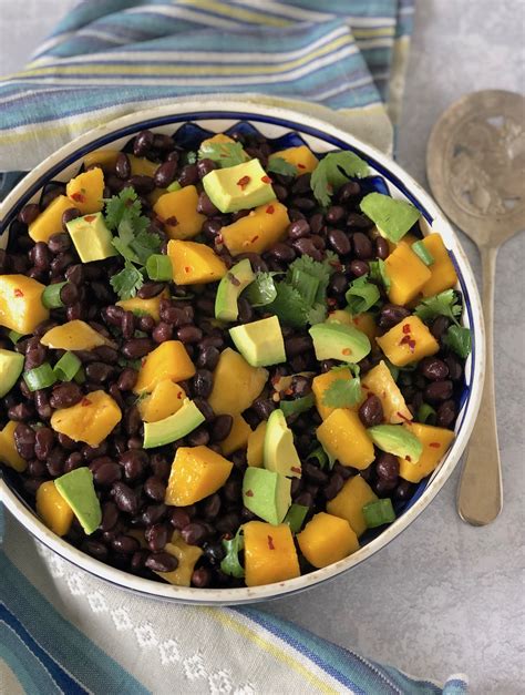 black-bean-and-mango-salad-with-avocado-the-vegan image