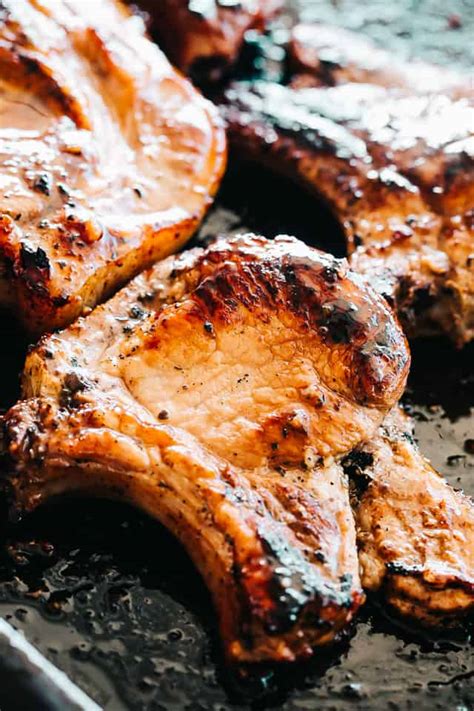 easy-honey-garlic-baked-pork-chops-recipe-diethood image