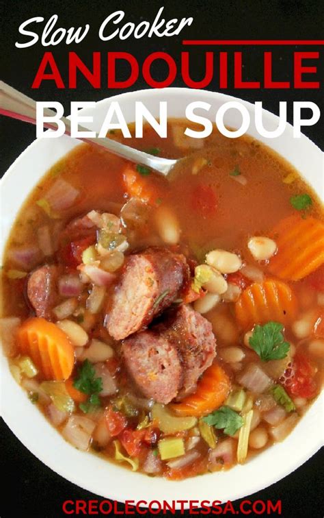 slow-cooker-bean-soup-with-andouille-sausage image