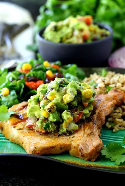 cilantro-lime-grilled-pork-chops-with-southwestern image