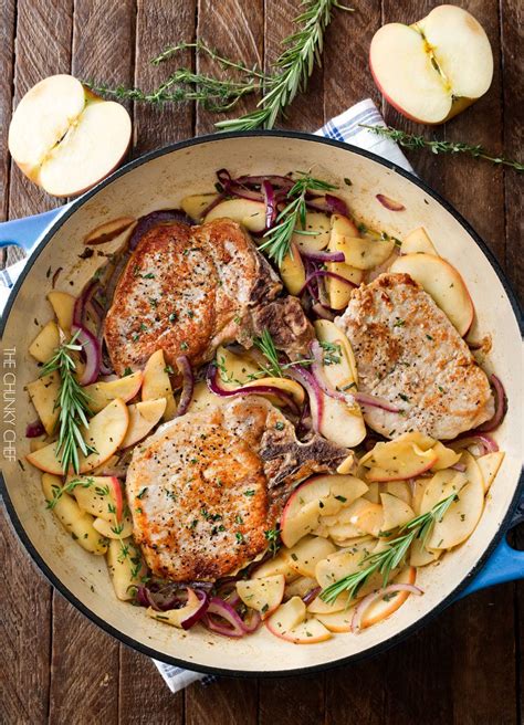 one-pan-pork-chops-with-apples-and-onions-the image