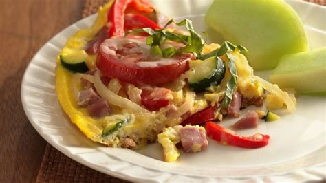 ham-vegetable-and-cheese-frittata image