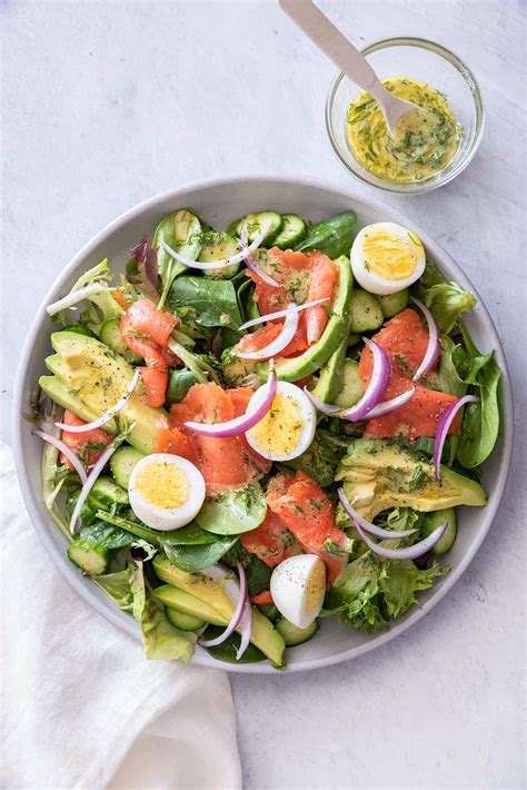 smoked-salmon-salad-with-eggs-feelgoodfoodie image