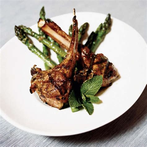 herb-and-spice-lamb-chops-with-minted-asparagus image