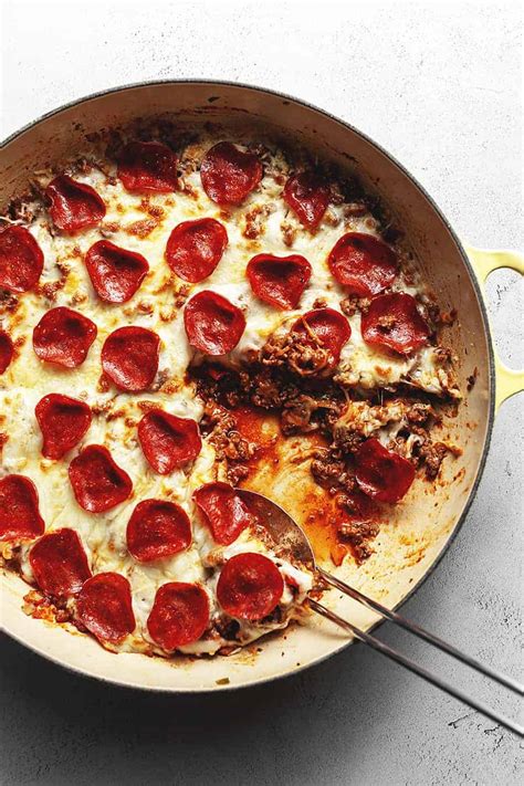 keto-pizza-casserole-with-ground-beef image