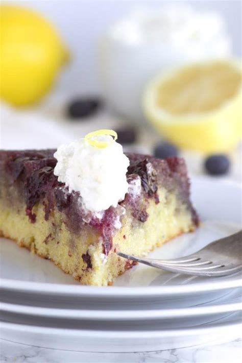 lemon-and-blueberry-upside-down-cake image