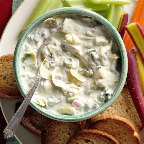 slow-cooker-spinach-and-artichoke-dip-taste-of-home image