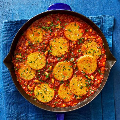 skillet-polenta-in-creamy-tomato-sauce-recipe-real image