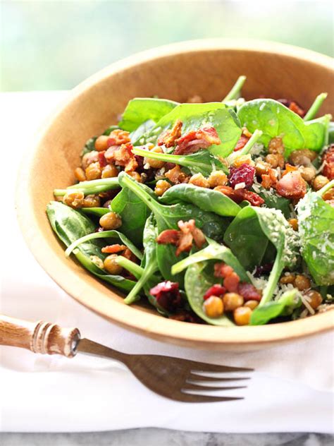 spinach-salad-with-hot-bacon-dressing image
