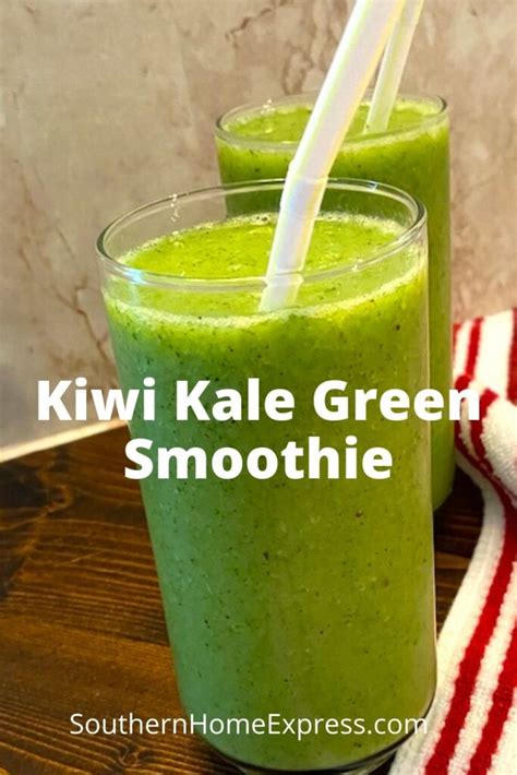 kiwi-kale-green-smoothie-southern image