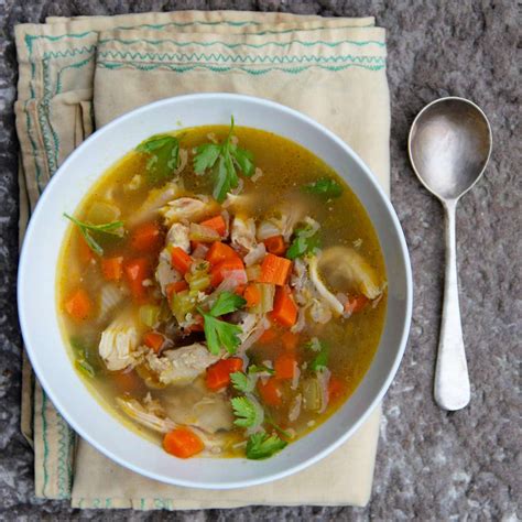 slow-cooker-turkey-soup-recipe-ian-knauer-food image