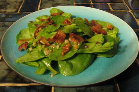 basic-spinach-salad-with-hot-bacon-dressing image