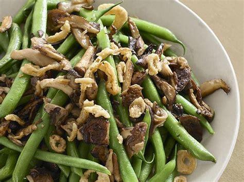 sauteed-green-beans-and-mushrooms-food-network image