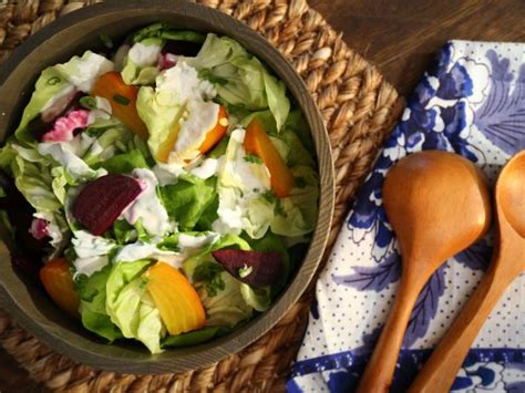 beet-and-butter-lettuce-salad-with-horseradish-dressing image