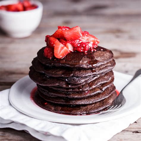 easy-and-healthy-chocolate-banana-oat-pancakes image