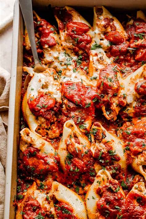 lasagna-stuffed-pasta-shells-easy-weeknight image