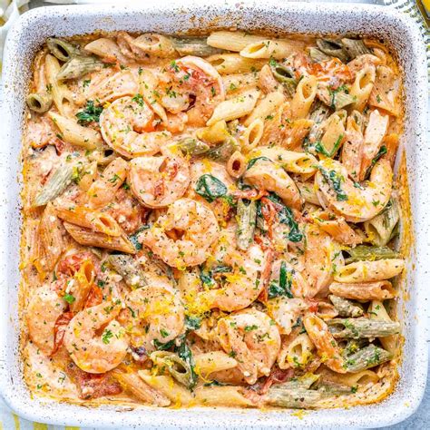 viral-baked-feta-pasta-with-shrimp-healthy-fitness-meals image