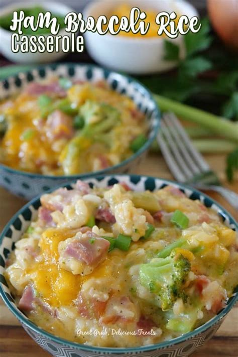 ham-broccoli-rice-casserole-great-grub-delicious image