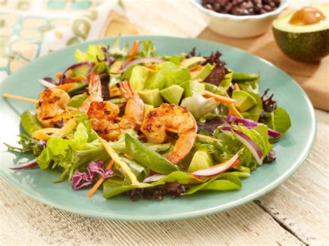 grilled-shrimp-snap-pea-and-spring-mix-salad-with image