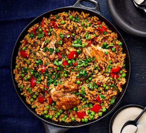 chicken-chorizo-one-pan-recipe-bbc-good-food image