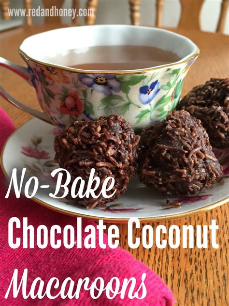 no-bake-chocolate-coconut-macaroons-honey image