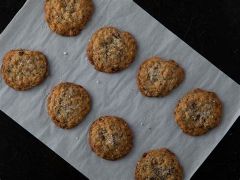 salty-oatmeal-chocolate-chunk-cookies-recipe-food image