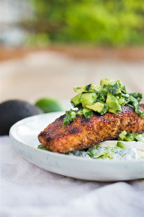 grilled-salmon-salad-with-avocado-cucumber-salsa image
