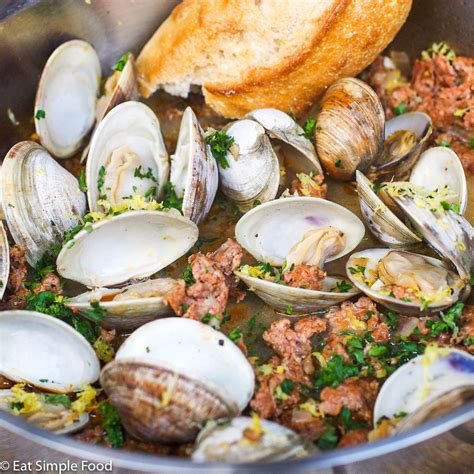 clams-and-chorizo-in-white-wine-sauce-eat-simple-food image